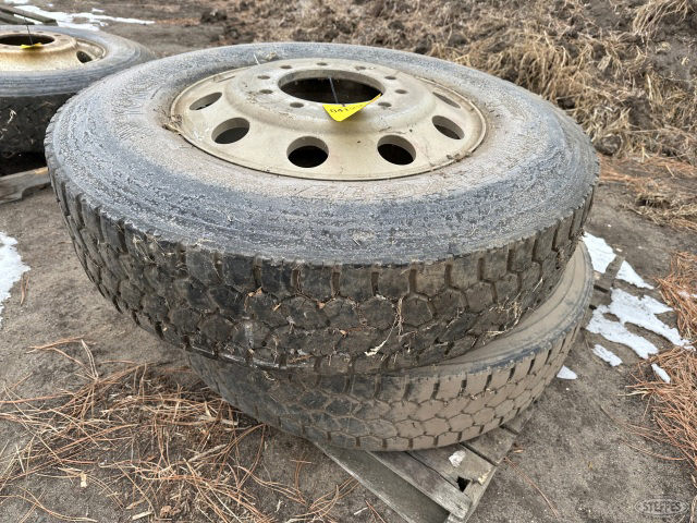 (2) 11R24.5 tires